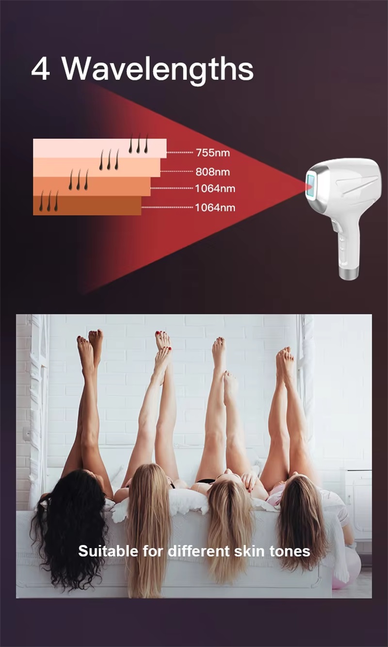 3500W 808nm laser diode hair removal