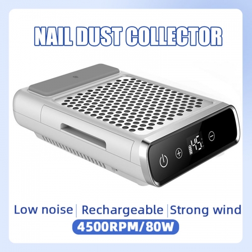 Powerful nail numb vacuum collector nail numb sucker with reusable filter manicure adjustable speed