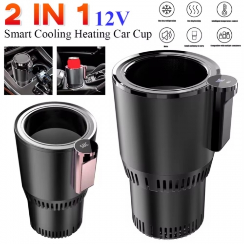 Smart 2 en 1 12V voiture tasse refroidisseur plus chaud pour voyage en plein air voiture réfrigérateur refroidissement tasse chauffante porte-boissons