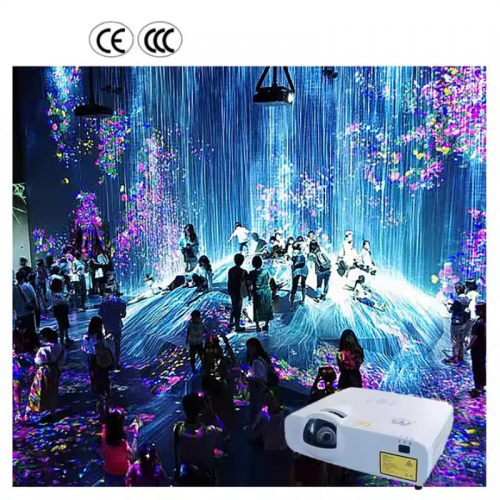 Hot 360 Degree Interactive Wall Projection System, Wall/Floor Projector, 3D Immersive Projection, Video Mapping Experience