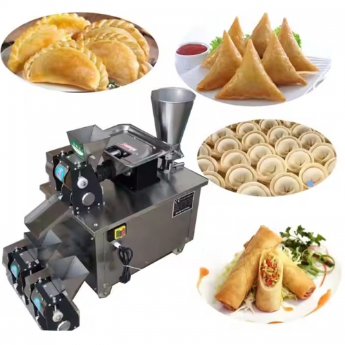 Machine automatique de fabrication de produits céréaliers, Machine à Gyoza pour raviolis russes, Pierogi, Pelmeni, Empanada Samosa