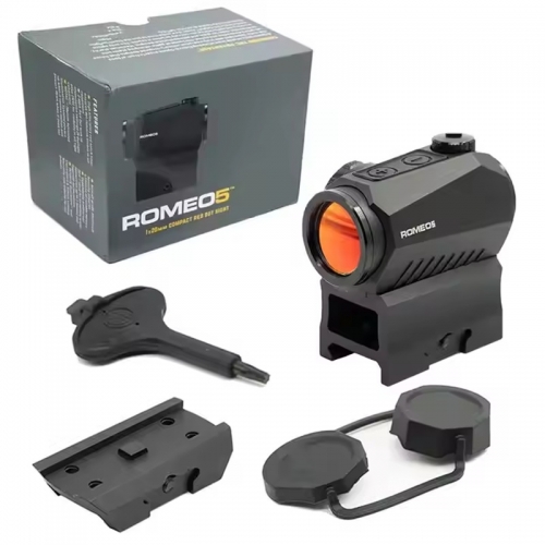 Jagdoptik Anblick Taktisches Reflexvisier 1X20mm Romeo 5 Red Dot Sight Red Dot mit 10 Beleuchtungseinstellungen Aluminiumgehäuse