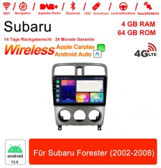 9 pouces Android 13.0 Autoradio / multimédia 4Go de RAM 64Go de ROM pour Subaru Forester (2002-2008)