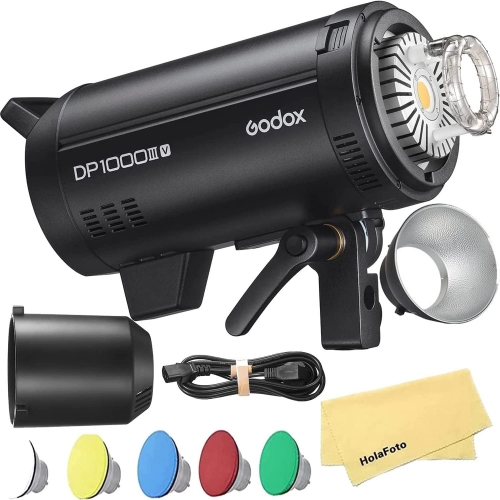 Godox DP1000III-V DP1000IIIV 1000Ws Professional Studio Strobe Flash Light Bowens Mount w/30W LED Modeling Lamp