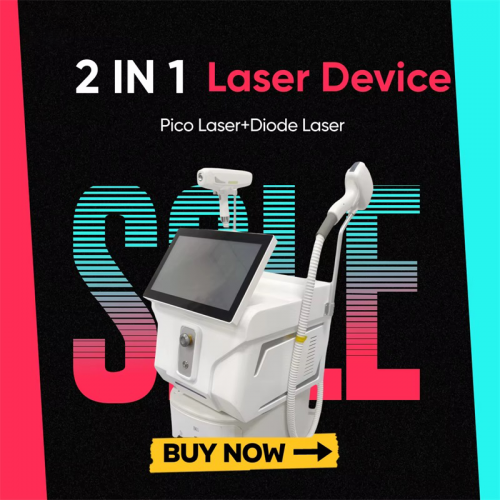 2025 3000W 2 in 1 808NM Ice Handle Diode Laser Permanent Hair Removal Q Switched Nd Yag Portable Picosecond Tattoo Machine