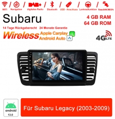 9 Zoll Android 13.0 Autoradio / Multimedia 4GB RAM 64GB ROM Für Subaru Legacy (2003-2009)