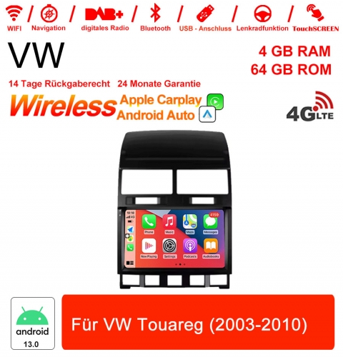 9 pouces Android 13.0 Autoradio / multimédia 4Go de RAM 64Go de ROM pour VW Touareg (2003-2010)