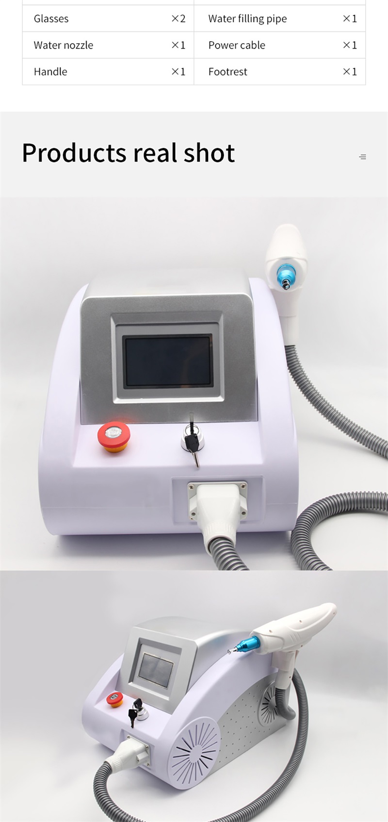 machine de lavage de sourcils au laser