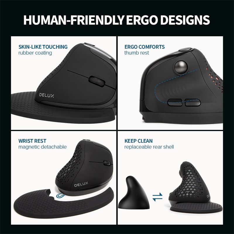 Ergonomic vertical mouse