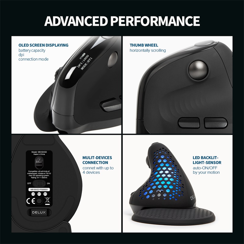 Ergonomic vertical mouse