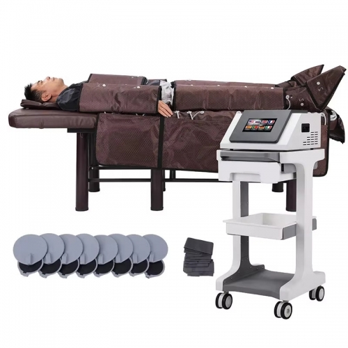 3-in-1 Pressotherapie Infrarot Lymphdrainage Massage Presoterapia Maschine mit Körpermassage Saunadecke