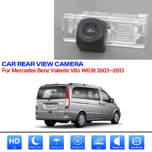 1280x720P  Night Vision Rear View Camera for Mercedes Benz Valente Vito W639 2003~2013