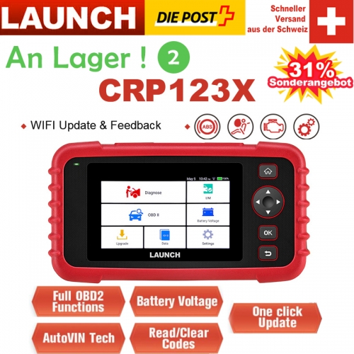 LAUNCH X431 CRP123X OBD2 Scanner Auto Codeleser OBDII Diagnosewerkzeug ENG AT ABS SRS Lancer Scanner Auto Automotive Tool