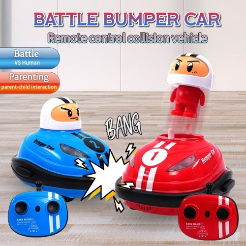 2.4G Super Battle Bumper Car Pop-up Doll Crash Bounce Ejection Light Children's Remote Control Toy