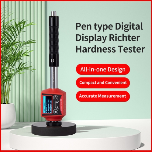 Leeb Pen Type Hardness Tester, Digital Metal Hardness Tester for Stainless Steel Range HRC HRB HL HB HV HS Hardness Meter