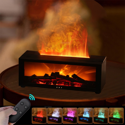 Flame Automatic Fragrance Diffuser Essential Oils Humidifier Home Aroma Humidifier With LED Light Remote Control