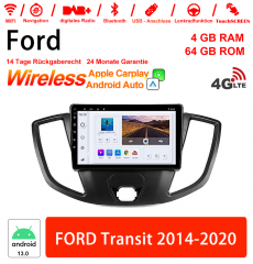 9 inch Android 13.0 car radio / multimedia 4GB RAM 64GB ROM for FORD Transit 2014-2020