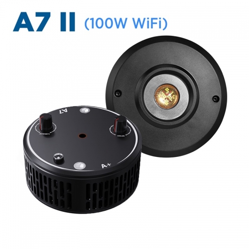 A7 II wifi app telefons teuerung voll spektrum 100w salzwasser marine led aquarium licht für korallenriff fisch becken