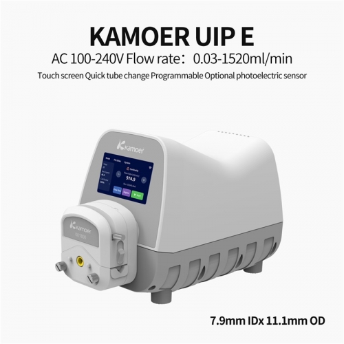 Pompe péristaltique à haut débit WiFi UIP E Pompe doseuse pas à pas avec RS485, pédale de commande pour laboratoire et remplissage 7,9 x 11,1