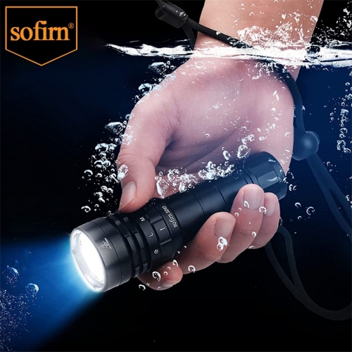 Lampe de poche de plongée Sofirn SD05 XHP50.2 Super Bright 3000 lm 21700 Batterie Lampe de plongée avec interrupteur magnétique 5000 K 6500 K