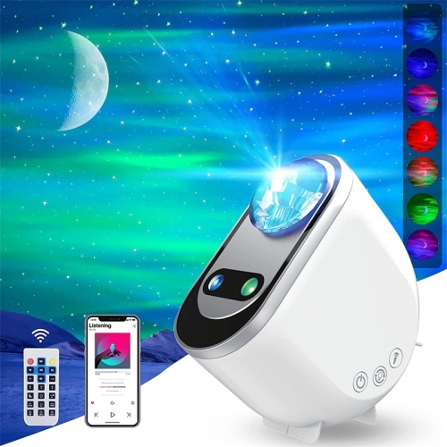 Aurora Borealis Starlight Projectors LED Galaxy Star Atmosphere Galaxy Night Light Home Bedroom Sky Moon Lamp With Bluetooth