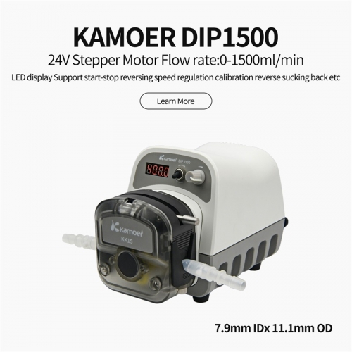 High Flow Intelligent Peristaltic Pump 24V Stepper Motor Dosing Pump Support CW/CCW RS485 0-5/10V for Laboratory