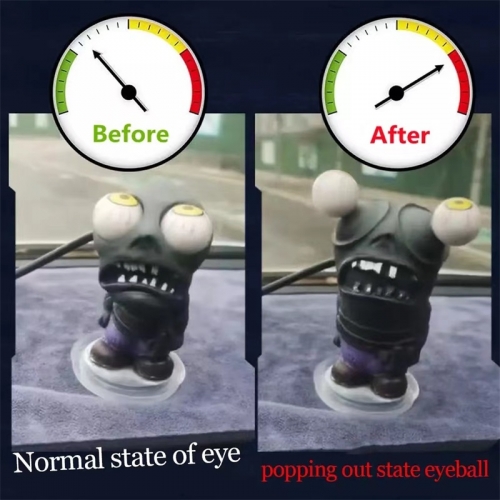 Car Turbo Explosive Eye Doll Car Boost Eye Zombie Toy To Decompress Ornaments Big Eye Dolls Car Accessories Styling