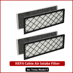 Lot de 4 filtres à air d'habitacle Hepa pour Tesla Model Y, remplacement du filtre d'admission d'air avec charbon actif, modèle 2010-2016