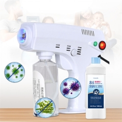 Nano Steam Gun Hair Care Hydration Sprayer Hot Dyeing Care Blue Micro Mist Machine Spray Gun Hair Steamer Trigger