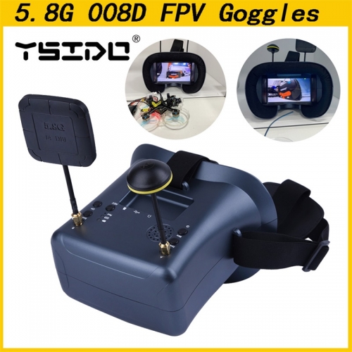 008D 5.8G 40CH 4.3 Inch 800*480 Video Headset HD DVR Diversity FPV Goggles For EV800D RC Model RC FPV Drone