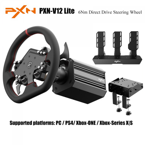 6nm real direct drive force feedback gaming steering wheel simulator for PC Windows 7/8/10/11/ps4/xbox one