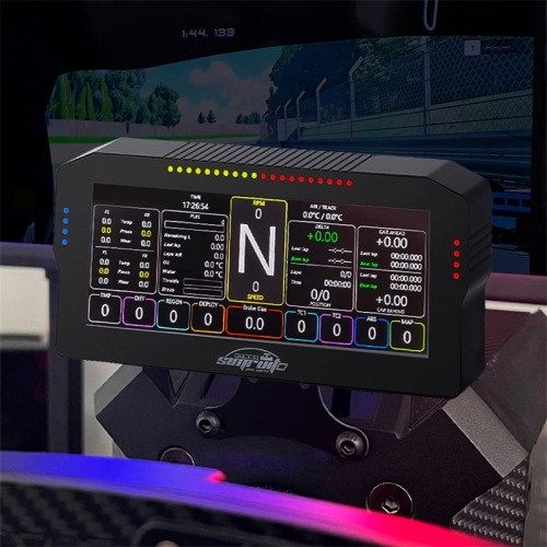 Racing Armaturenbrett arbeitet mit simhub Software Sim Racing 10,3 Zoll Display Lenkrad Display Armaturenbrett Für PC Geschwindigkeitsanzeige Auto