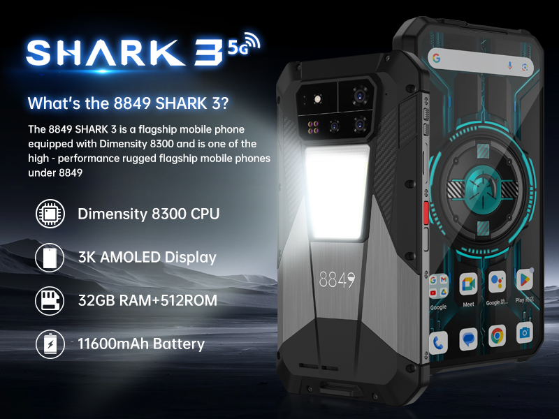 8849 SHARK 3 Robustes Smartphone