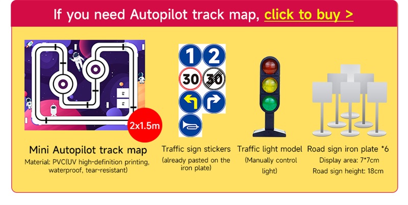 Kit de voiture robot 4WD Raspbot V2 AI basé sur Raspberry Pi 5