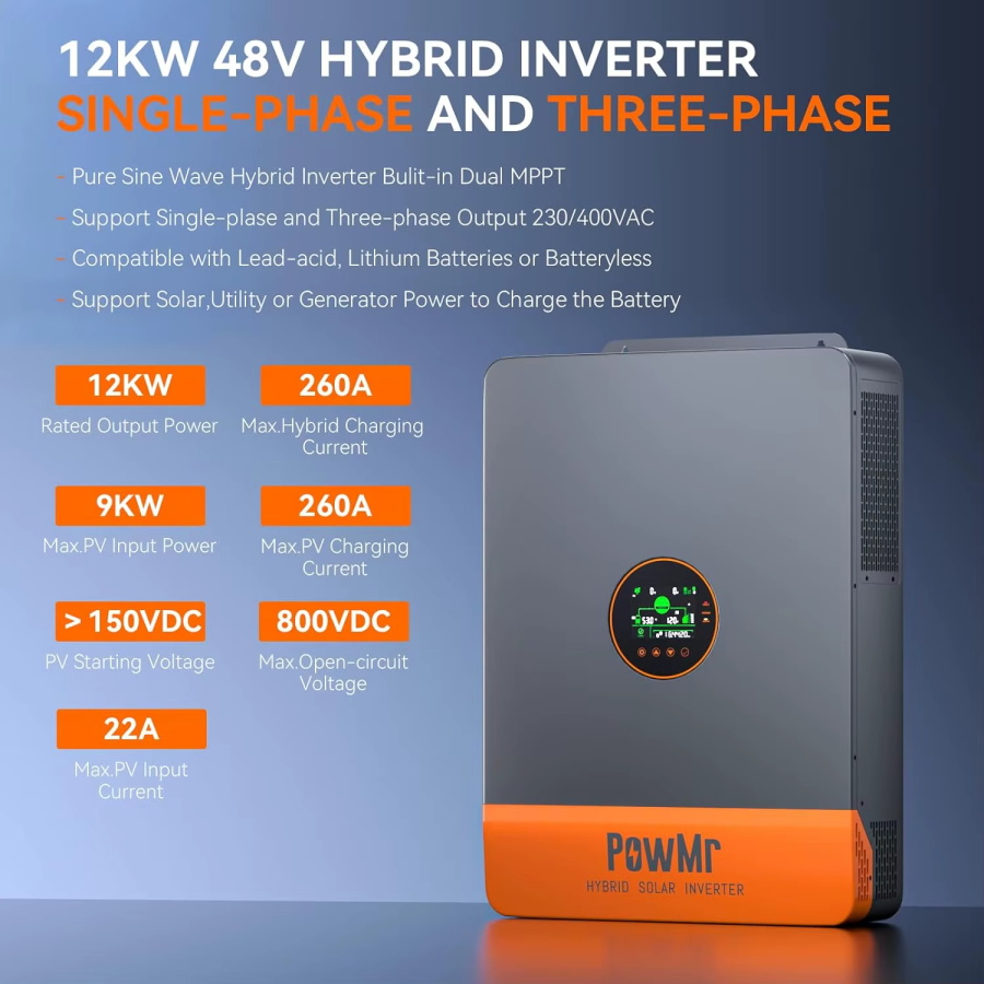 3-Phase On-Off Grid Inverter