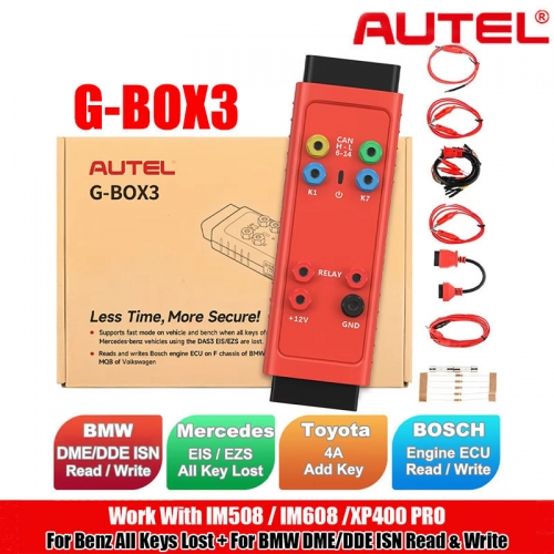 Autel G-BOX 3 G BOX 2 Accessory Tool for Mercedes Benz All Key Lost Used with Autel MaxiIM IM608 II / IM508