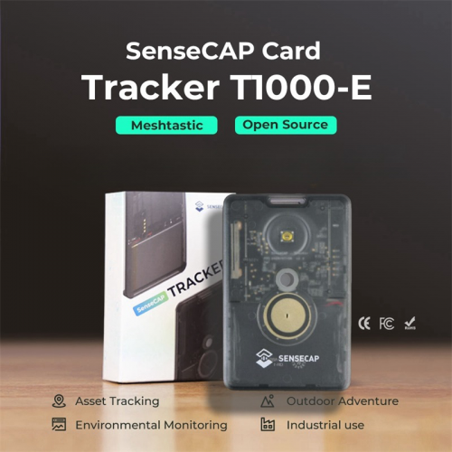 Meshtastic Lora SenseCAP Card Tracker T1000-E, 868MHz 915MHz, IP65, GPS, nRF52840, BLE 5.0, Thread, Zigbee