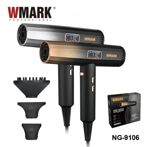 2025 WMARK NG-9106 Hair Dryer with Brushless Motor, Hot/Cold Air, Fast Drying & Intelligent Thermostat