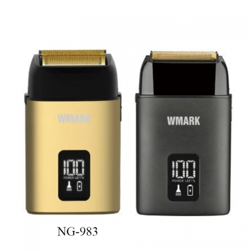 WMARK NG-983 Rasoir de barbier Shaper Rasoir électrique Barbe Rasoir électrique USB pour machine de rasage à tête d'huile Pousser 8100 tr/min