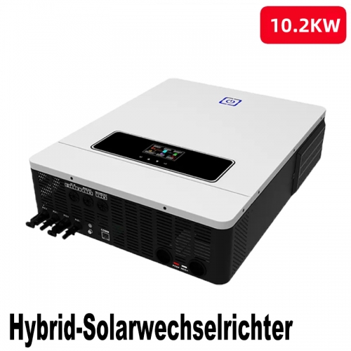 10200W Solar Hybrid Inverter | Pure Sine Wave | On/Off-Grid | 10.2KW 48V 220V | Built-in 180A Solar Charger