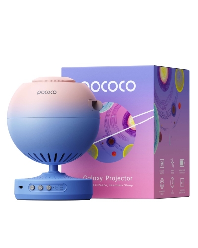 POCOCO Galaxy Projector & Starlight – High-Resolution Night Light Lamp Star Projector Space Projector, Soothing Light & Nursery Decor