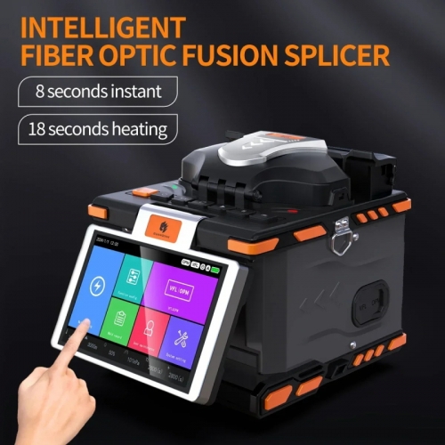 M5 Optical Fiber Fusion Splicer FTTH Fiber Optic Splicing Machine supports multiple languages