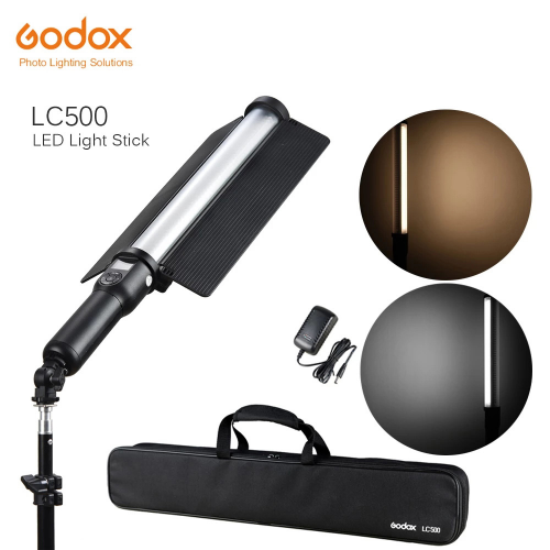 Godox LC500 LED Light Stick 3300k-5600k Adjustable Handheld with Built-in Lithium Battery