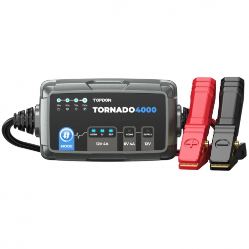 Topdon Tornado4000 6V 12V Chargeur de batterie