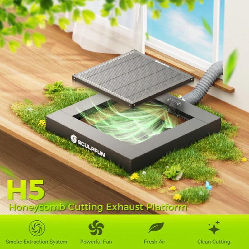 SCULPFUN H5 Gen2 Waben-Absaugplattform