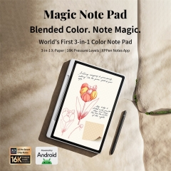 XPPen Magic Note Pad Android 14 Tablette graphique Business Digital Writing Notebook Pad 3-en-1 Couleur Encre Papier E-Book Reader