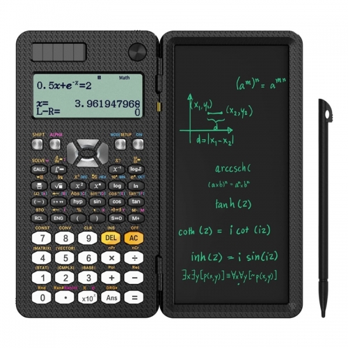 Calculatrice scientifique solaire avec bloc-notes LCD, 417 fonctions, calculatrice pliable pour étudiants, mise à niveau 991ES