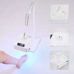 Lampe UV professionnelle pour pédicure – Sèche-ongles LED avec pédale et séchage UV haute puissance | Durcisseur d'ongles en gel rechargeable