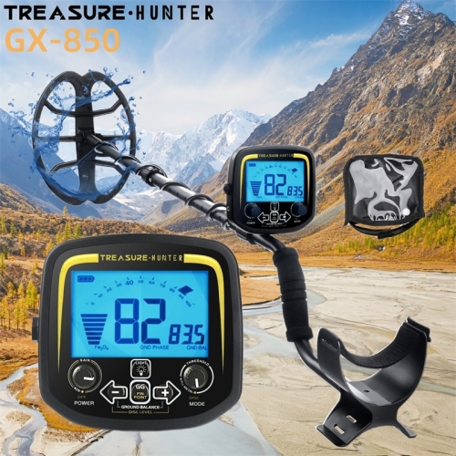 Détecteur de métaux Treasure Hunter GX850 à bobine de 11 pouces, détecteur d'or souterrain professionnel étanche, pointeur haute sensibilité