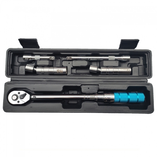 Clé dynamométrique pour bougie d'allumage, jeu de 5 pièces, 3/8 5–60 Nm, réglage bidirectionnel, 14 mm, retrait de la douille 16 mm, cliquet